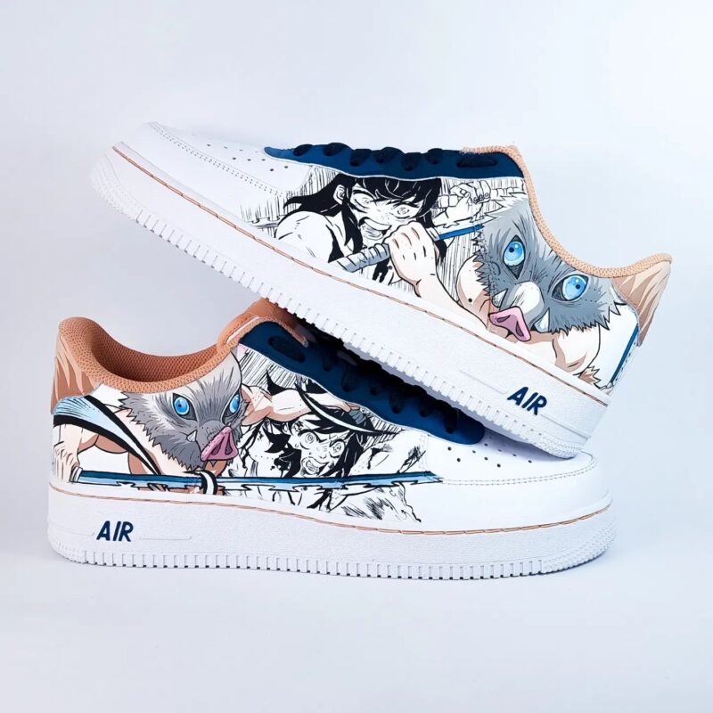 Demon Slayer Kimetsu no Yaiba - Inosuke Air Force 1 Custom