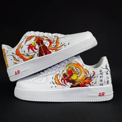 Demon Slayer Kimetsu no Yaiba - Kyojuro Rengoku Air Force 1 Custom