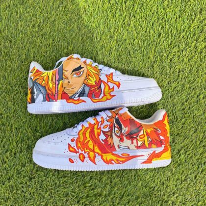 Demon Slayer Kimetsu no Yaiba - Rengoku Air Force 1 Custom