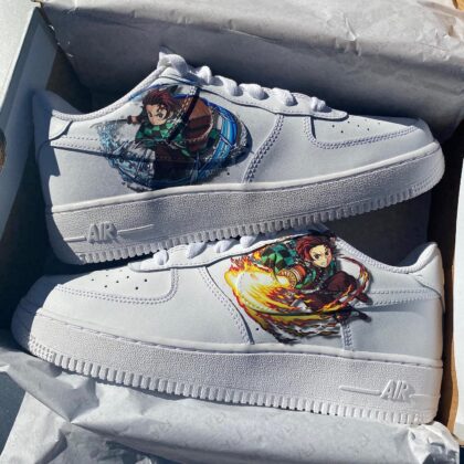 Demon Slayer Kimetsu no Yaiba - Tanjiro Air Force 1 Custom