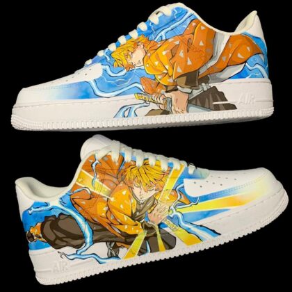 Demon Slayer Kimetsu no Yaiba - Zenitsu Air Force 1 Custom