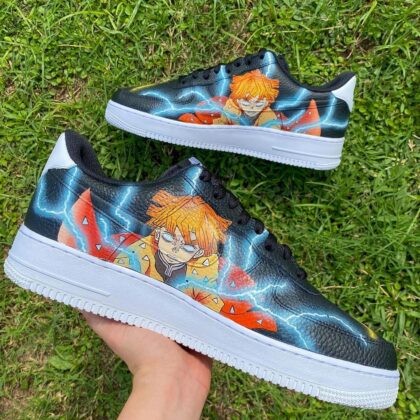 Demon Slayer Kimetsu no Yaiba - Zenitsu Air Force 1 Custom