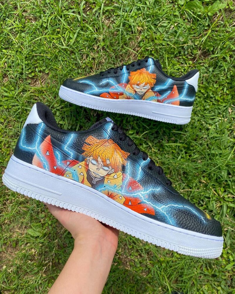 Demon Slayer Kimetsu no Yaiba - Zenitsu Air Force 1 Custom