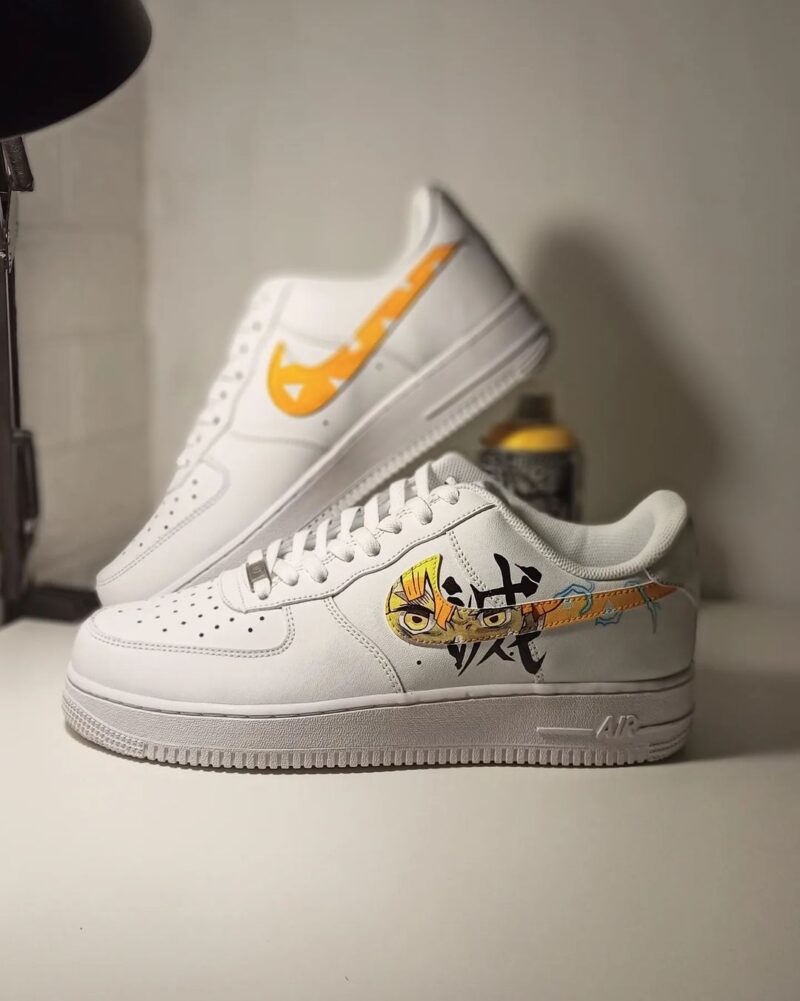 Demon Slayer Kimetsu no Yaiba - Zenitsu Air Force 1 Custom