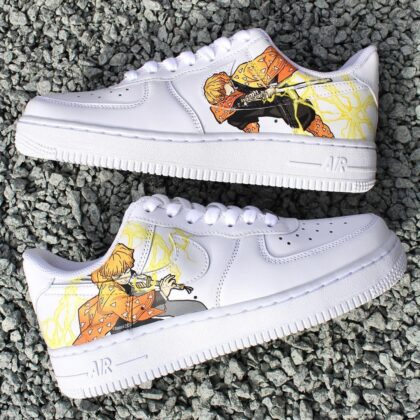 Demon Slayer Kimetsu no Yaiba - Zenitsu Air Force 1 Custom