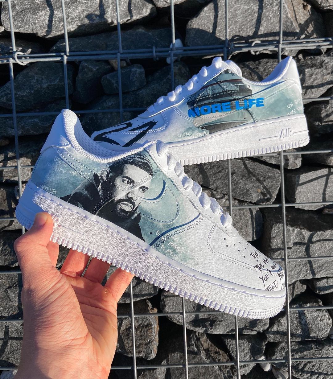 DRAKE IF YOU'RE READING THIS ITS TOO LATE AIR FORCE 1 CUSTOM – THE CUSTOM  SHOP