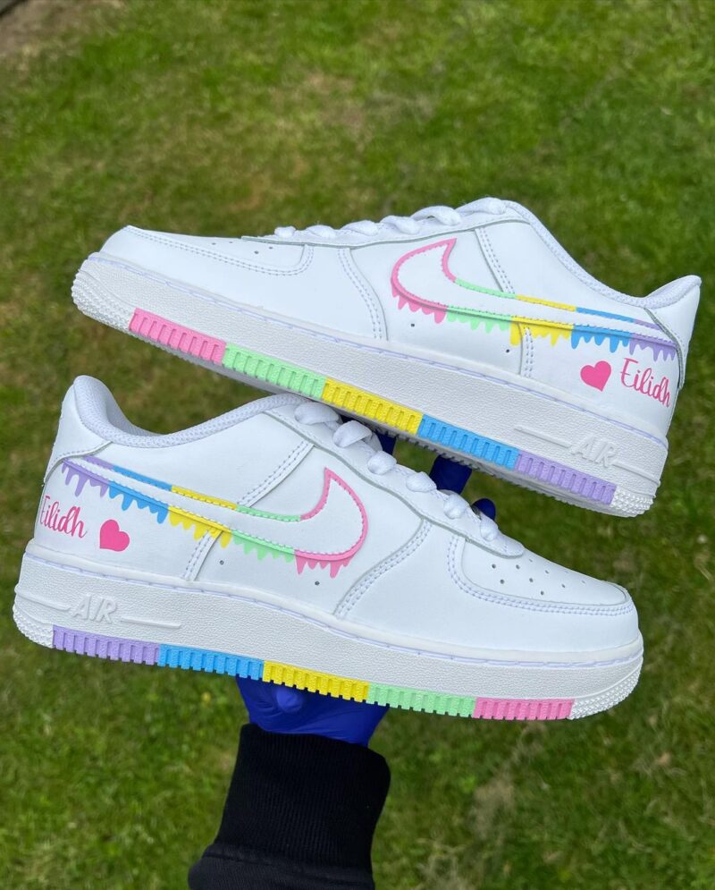 Drip Pastel Air Force 1 Custom