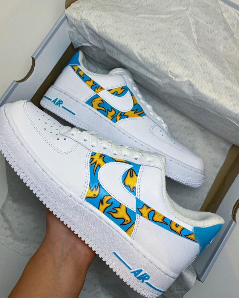 Fire print Air Force 1 Custom