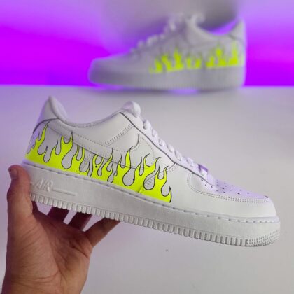 Flame Air Force 1 Custom