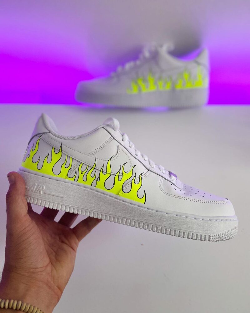 Flame Air Force 1 Custom