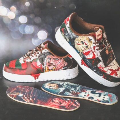 Freddy Krueger x Jason Voorhees Air Force 1 Custom