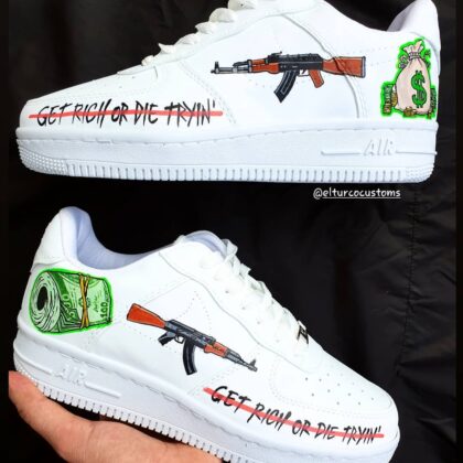 Get Rich or Die Tryin Air Force 1 Custom