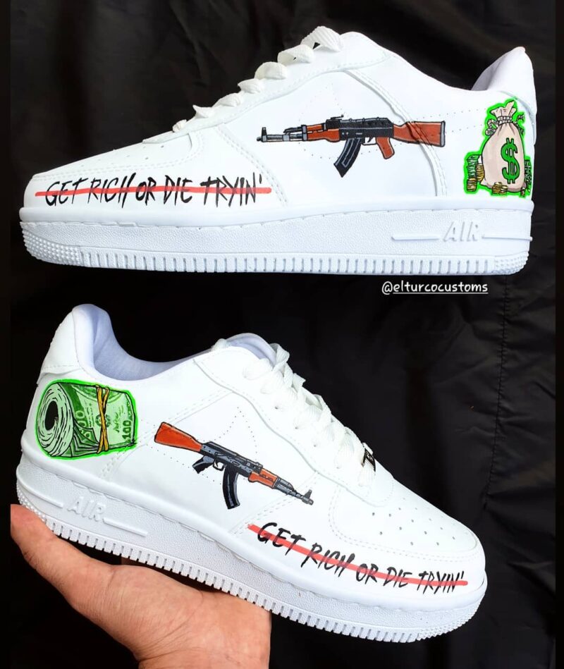 Get Rich or Die Tryin Air Force 1 Custom