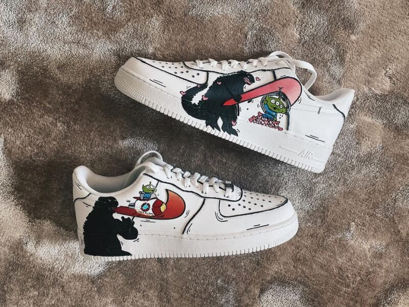 Godzilla x Alien Air Force 1 Custom