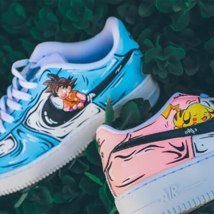 Goku x Pikachu Air Force 1 Custom