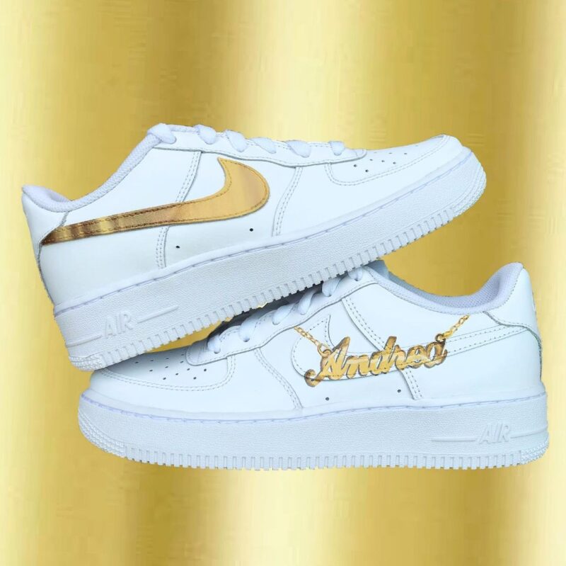 Gold Air Force 1 Custom