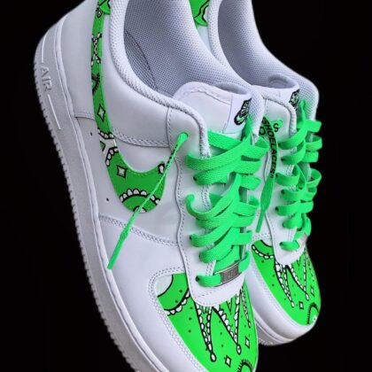 Green Bandana Air Force 1 Custom