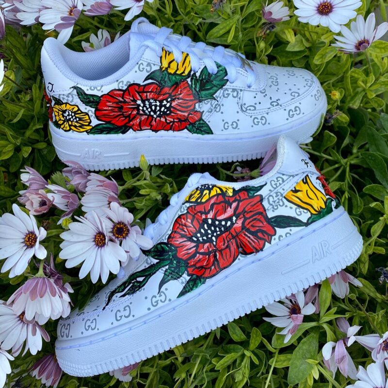 Gucci Floral Air Force 1 Custom