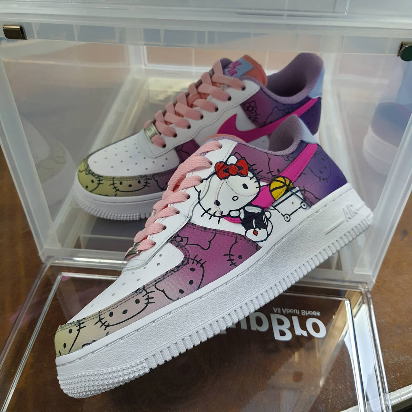 Custom made Air force 1 - hello kitty flame – The Truth Graphics