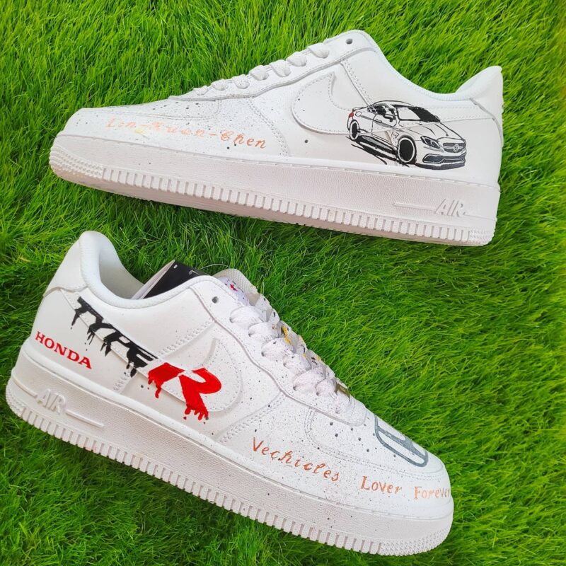 Honda x Mercedes Afro Air Force 1 Custom