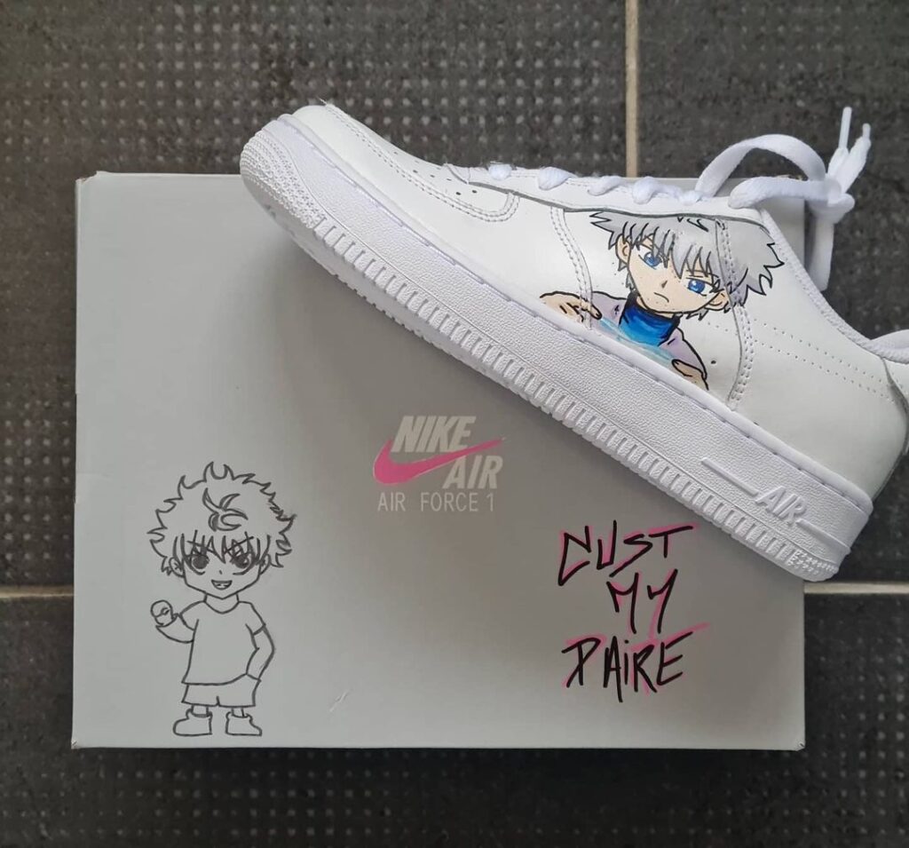 Hunter x Hunter killua Air Force 1 Custom Daniel Customs