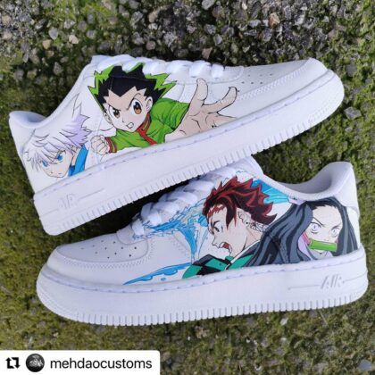 Hunter x Hunter x Demon Slayer Air Force 1 Custom