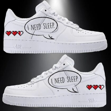 I Need Sleep Air Force 1 Custom