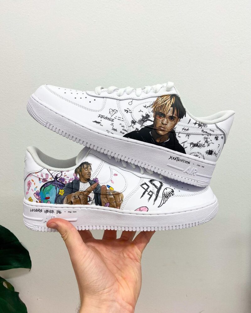 Juice WRLD x XXXTENTACION Air Force 1 Custom