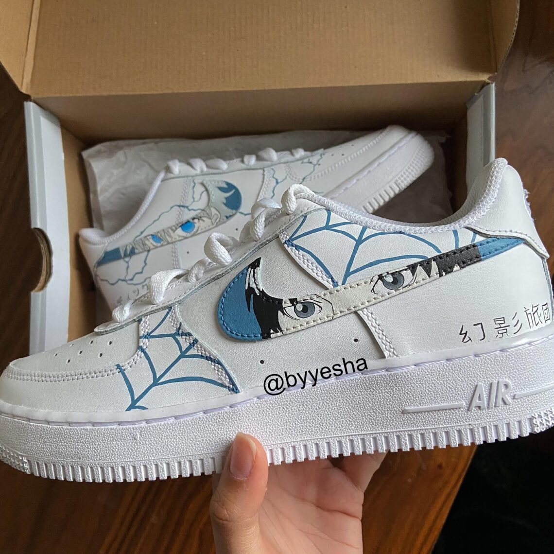 Killua x Chrollo Air Force 1 Custom - Daniel Customs