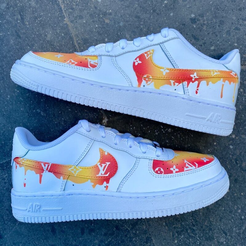 LV Drip Air Force 1 Custom