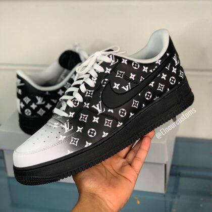 LV Fade Air Force 1 Custom