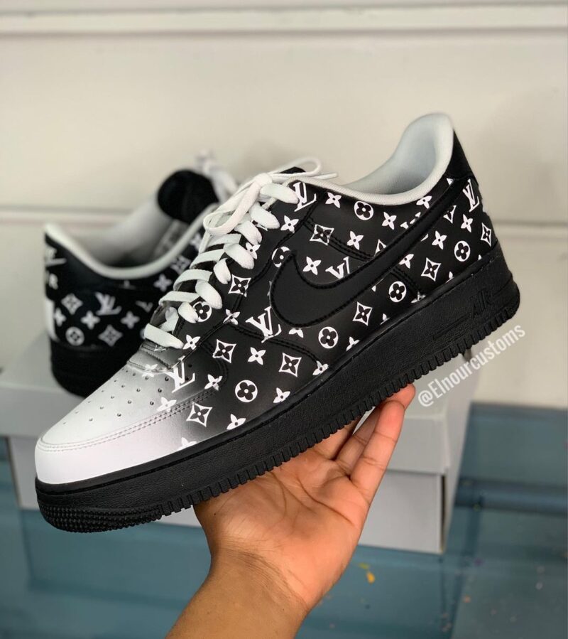 LV Fade Air Force 1 Custom