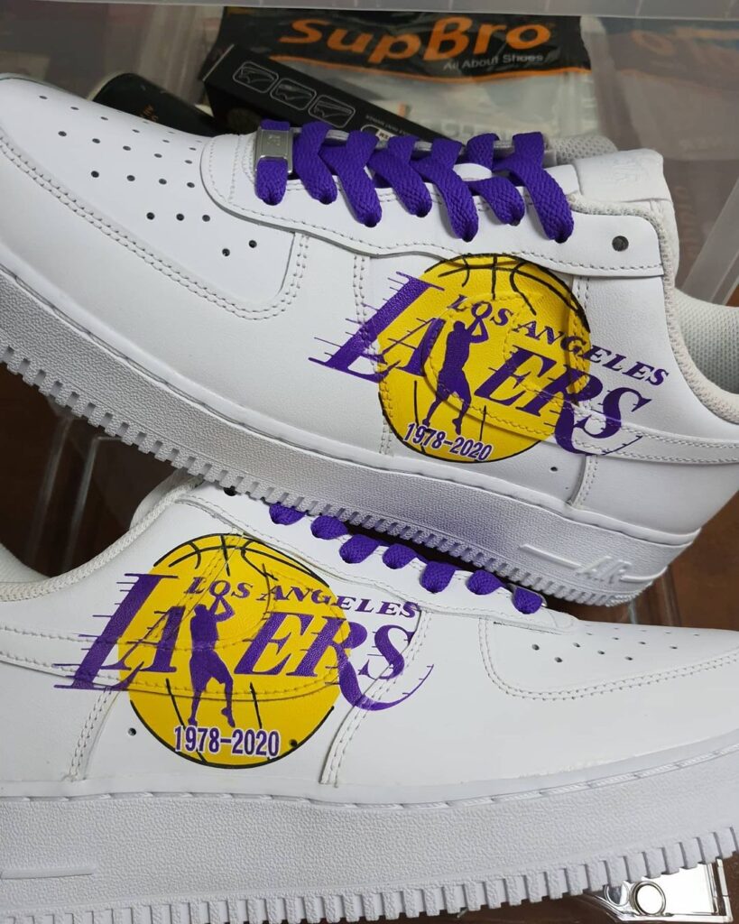 custom lakers af1