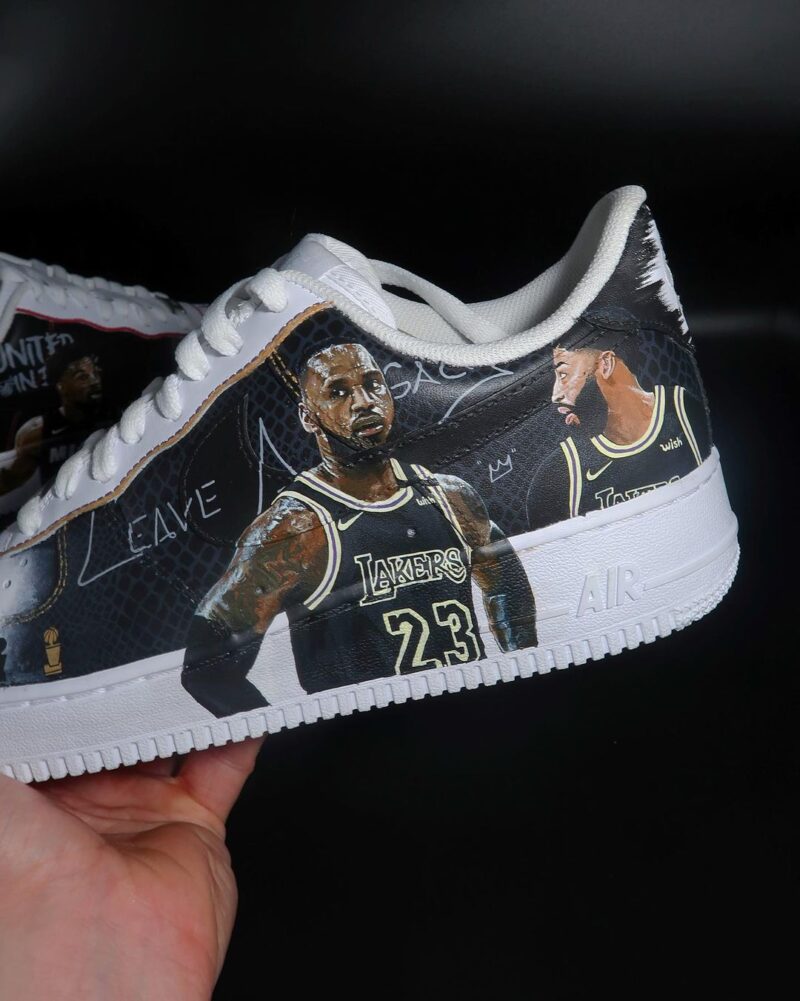 Lakers x Miami Heat Air Force 1 Custom - Image 2