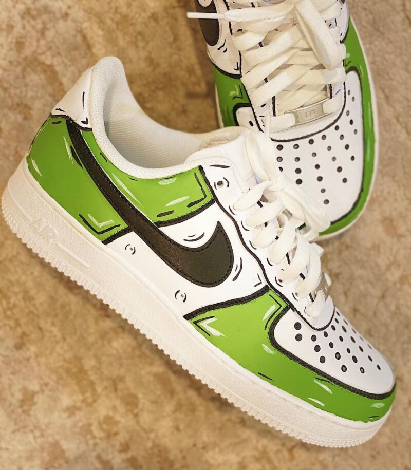 Leaf Green Cartoon Air Force 1 Custom