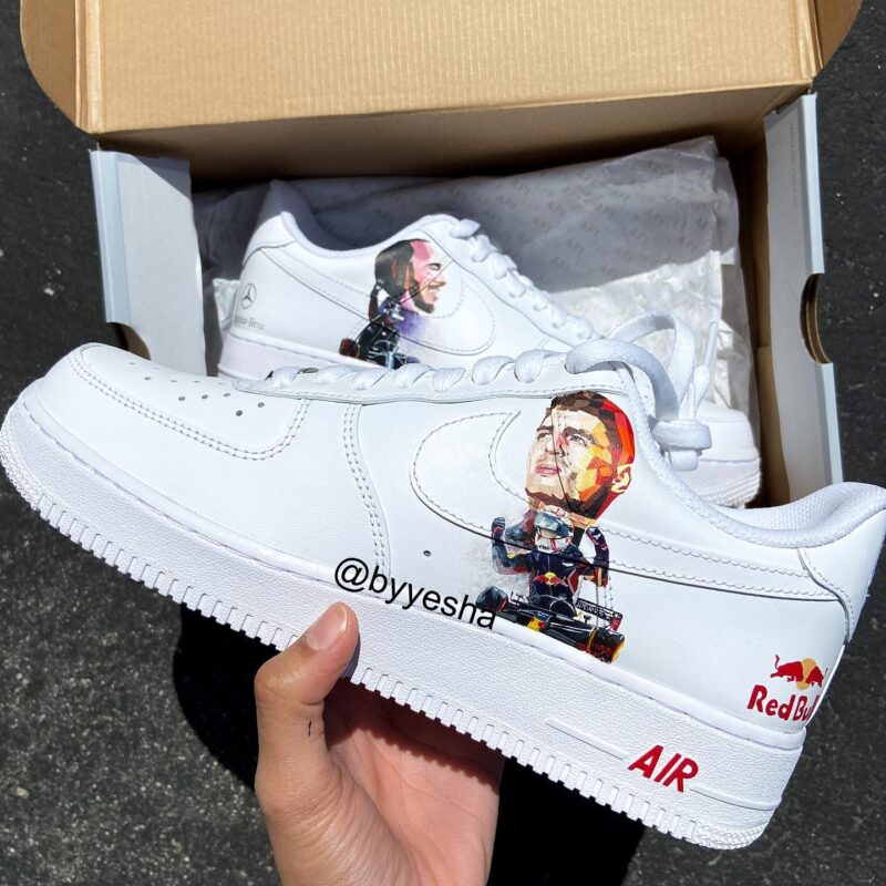 Lewis Hamilton x Max Verstappen Air Force 1 Custom