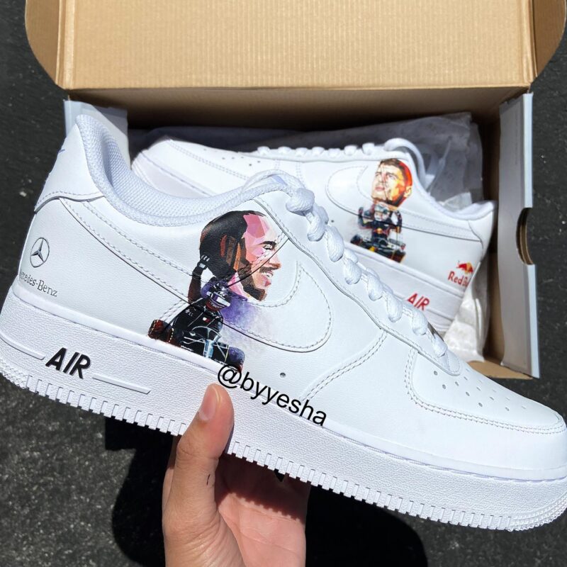 Lewis Hamilton x Max Verstappen Air Force 1 Custom - Image 2