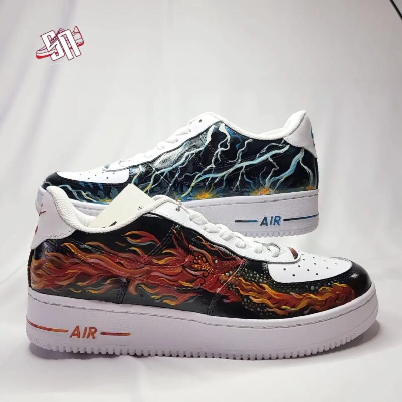 Lightning Breathing x Sun Breathing Air Force 1 Custom