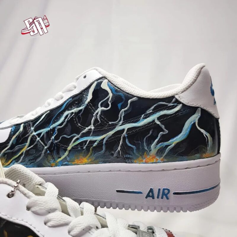 Lightning Breathing x Sun Breathing Air Force 1 Custom - Image 2