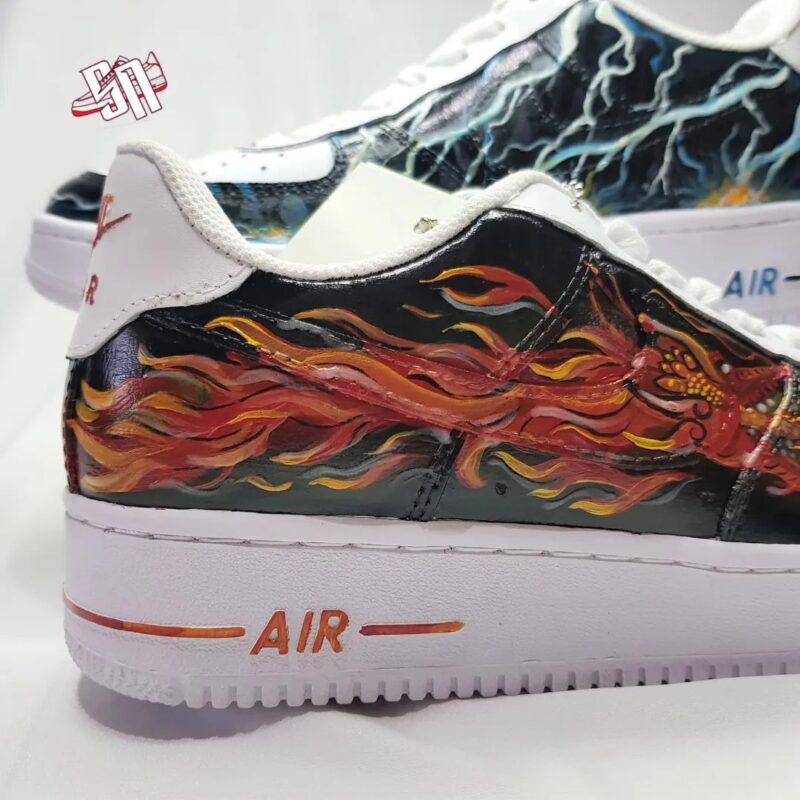 Lightning Breathing x Sun Breathing Air Force 1 Custom - Image 5