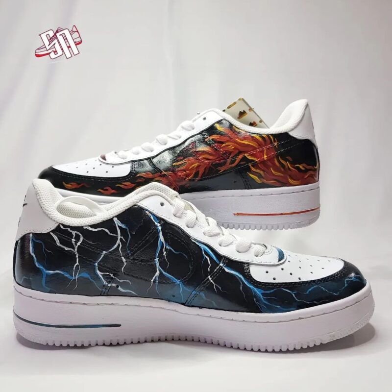 Lightning Breathing x Sun Breathing Air Force 1 Custom - Image 4