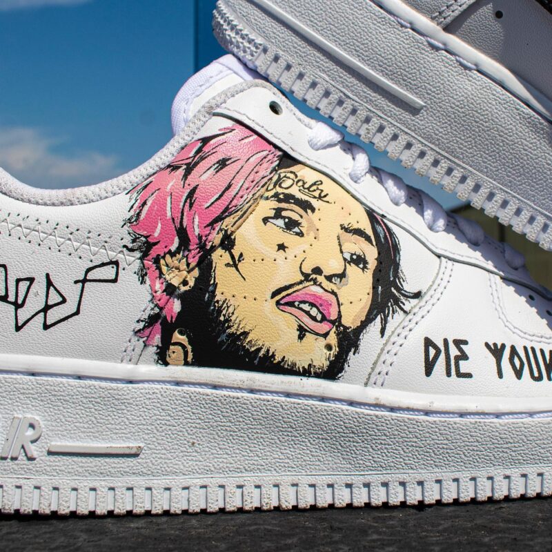 Lil Peep Air Force 1 Custom - Image 6