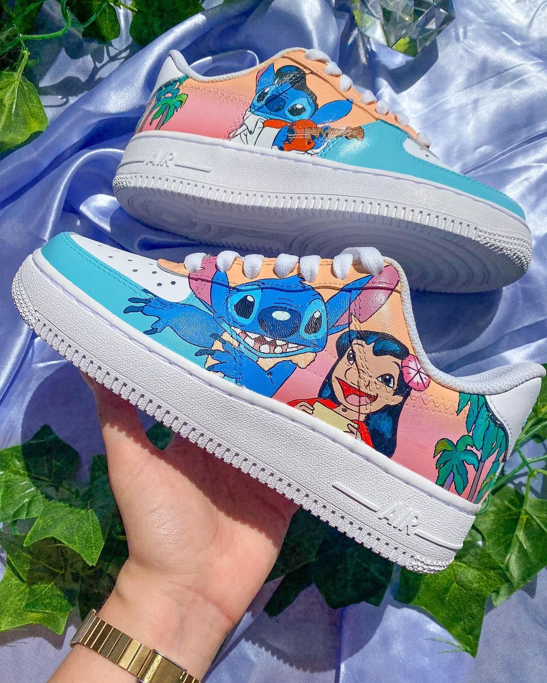 Disney Lilo and Stitch Custom Airforce 1 Made-to-order 
