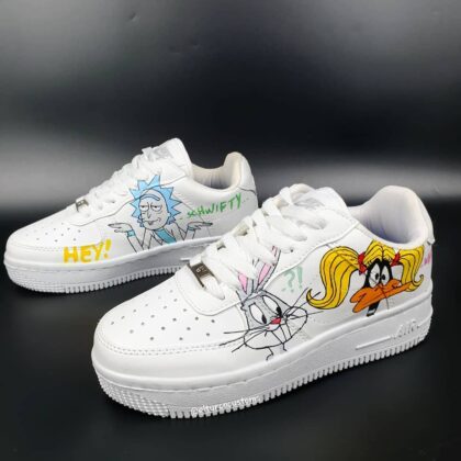 Looney Tunes x Rick and Morty Air Force 1 Custom