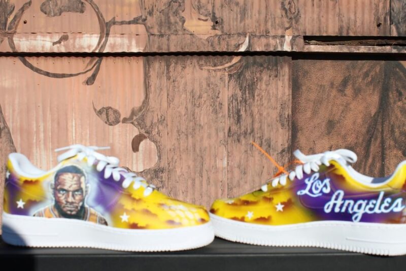 Los Angeles Lakers Air Force 1 Custom