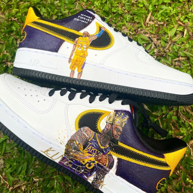 Los Angeles Lakers Air Force 1 Custom