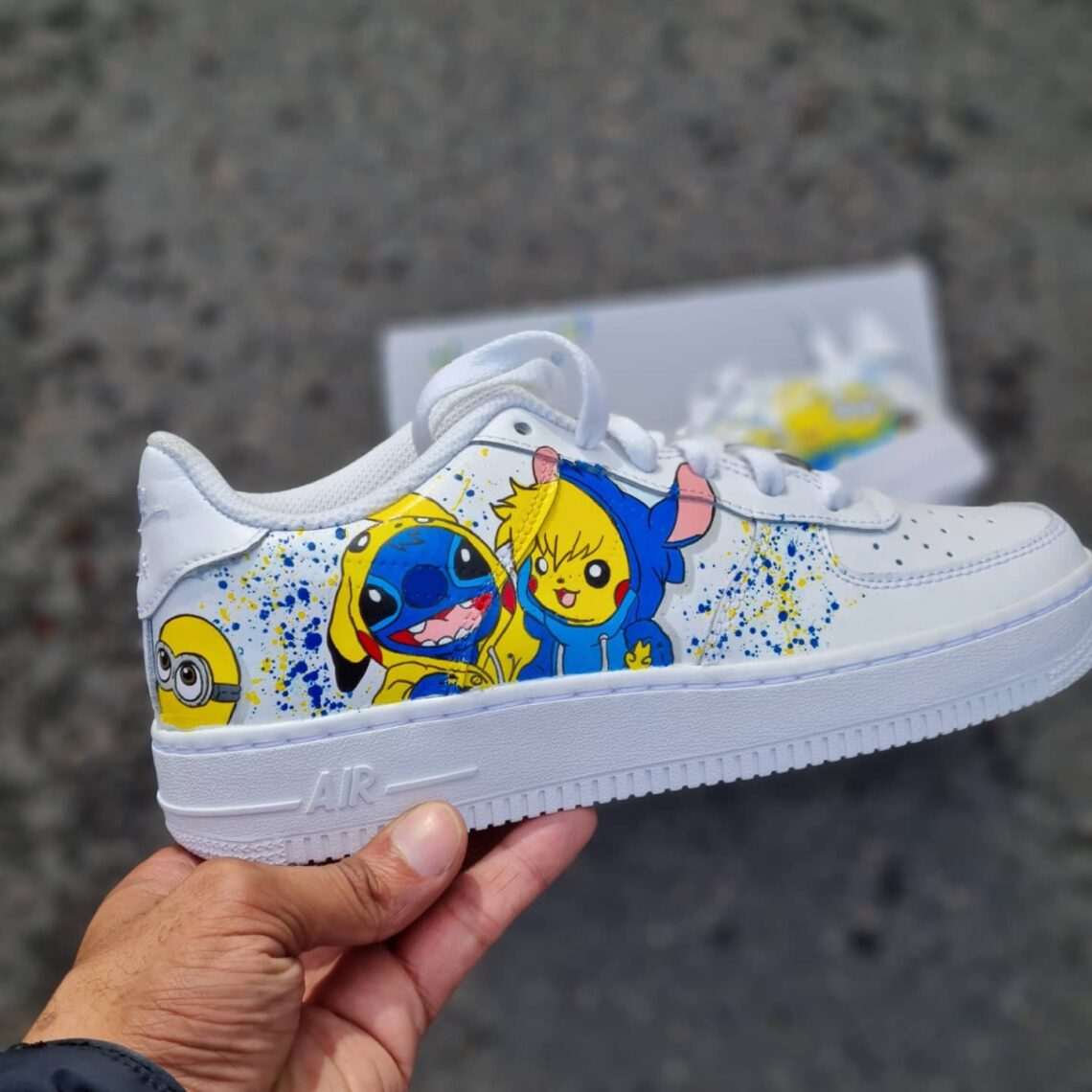 Minions x Stich x Pikachu Air Force 1 Custom Daniel Customs
