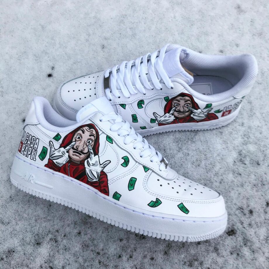 Money Heist Air Force 1 Custom - Daniel Customs