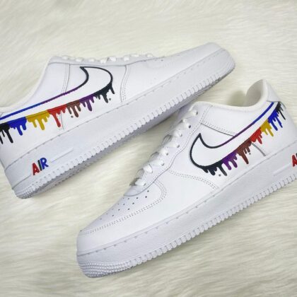 Multicolor Drip Air Force 1 Custom