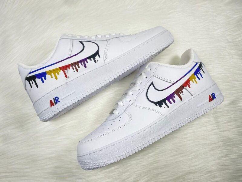 Multicolor Drip Air Force 1 Custom